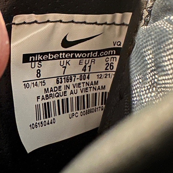 Nike Mens 8 Toki Low Txt Gray Print Casual Sneaker Shoes 631697-004 - Picture 4 of 6